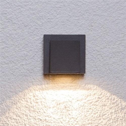 Aluminum Wall Lamp led Outdoor Waterproof Wall Lights Courtyard Aside Outside Terrace Lamp Hotel Balcony Wall Lighting B2N