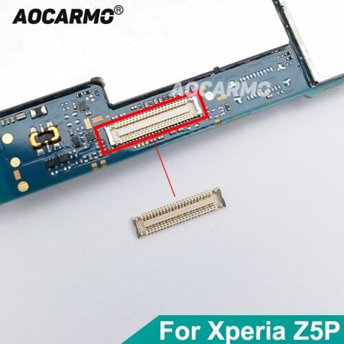 Aocarmo Power Volume Flex Cable FPC Connector Clip Plug For Sony Xperia Z5 Premium Z5P Plus 5.5" E6883 E6853 E6833