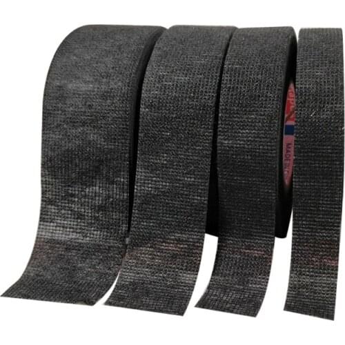 Automotive Wiring Harness Cloth Tape, 25M High Temp Wire Harness Wrapping Tape, Black Adhesive Tape,Noise Damping Heat Proof