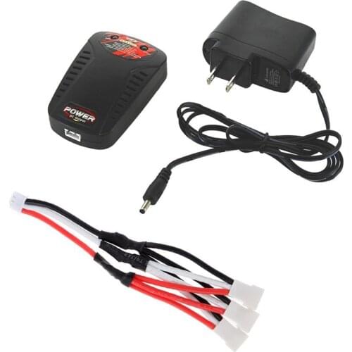 RC Drone Charger Part Balance Charger 3 In 1 7.4V Lipo Battery Fast Charger with Converting Cable for Syma X8C X8W X8G Accessory