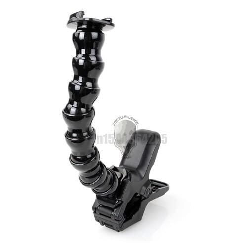 Free shiopping 2 in1 Jaws Flex Clamp Mount + Adjustable Neck for Gopro Hero 4 3+ 3 2 Accessories