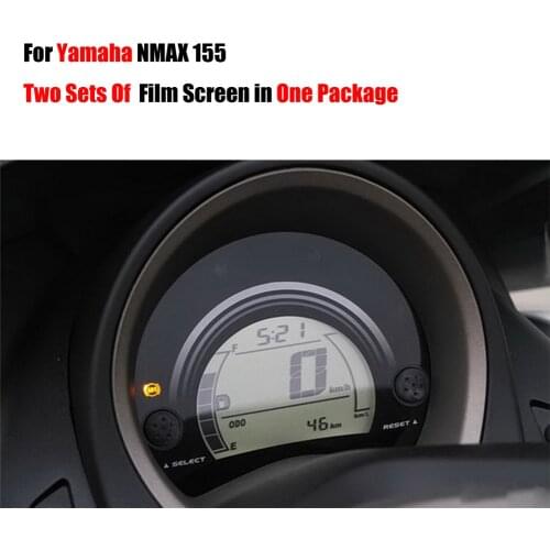 Two Sets Film Screens In One Parcel New Ultra-Clear Cluster Scratch TPU Film Screen Protector For Yamaha NMAX N MAX 155 NMAX155