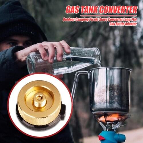 Hot Sale Converter Multi-function Delicate Design Auto-off Aluminum Alloy Stove Connector Adapter Gas Tank Furnace Converter
