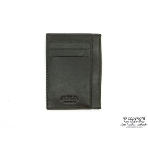 Genuine Leather Card Wallet | İsme Custom Badge Holder | 11,5x8 | TM 92-4 Gift Badge Holder