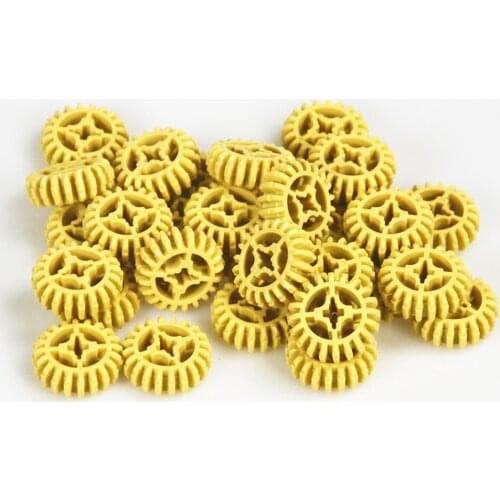 MOC Building Blocks Self-Locking Bricks Technical Parts 10pcs DOUBLE CONICAL WHEEL Z20 compatible with lego for Kids Boys Toy