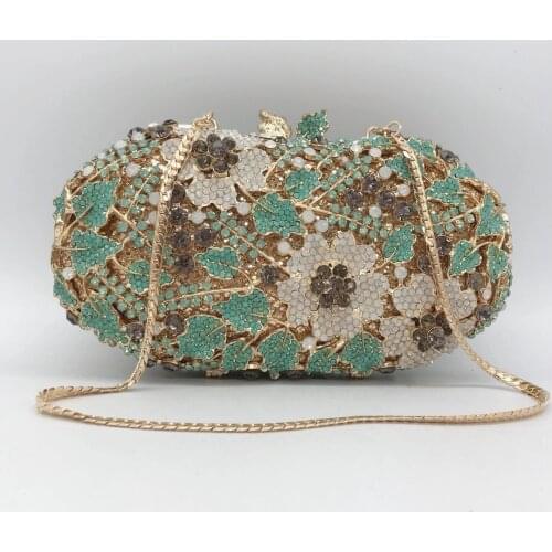 Best Quality Diamond Crystal Clutch For Lady New Arrival Wedding Party Purses Designer Female Rhinestone Phone Shoulder Handbags