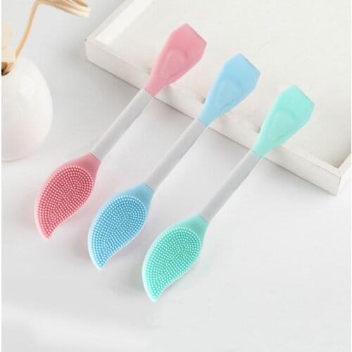 Wash Face Silicone Brush Pores Exfoliating Nose Clean Blackhead Removal Brush Tool With Replacement Soft-head Beauty Skin Care