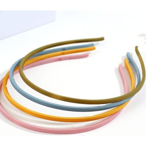 Solid Female Frosted Bezel Headband Turban Hairband For Women Lady Hair Hoop Hair Accessories Headwear Headdress Elegant