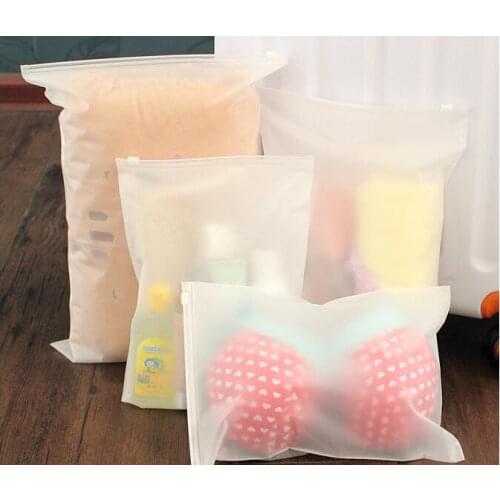 Wholesale Multipurpose Travel Clothes Pouch Bag Transparent Underwear Zipper Bag Plastic Shoes Storage Bag