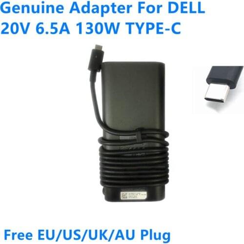 Genuine 20V 6.5A 130W TYPE-C DA130PM170 HA130PM170 Power Supply AC Adapter For Dell XPS 15 9560 Precision 3550 Laptop Charger
