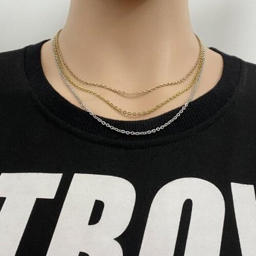 Stainless Steel Necklace Female Titanium Steel Necklace Fashion Simple Wild Clavicle Chain