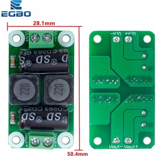 0-50V 4A DC power supply filter board Class D power amplifier Interference suppression board car EMI Industrial control panel