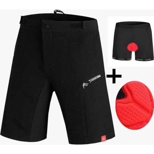 Mtb Shorts+ 3D Gel Pad shorts Downhill Shorts Bermuda Ciclismo Vtt Bisiklet