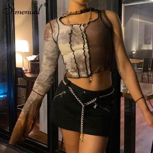 Simenual Women's Cropped T-shirts