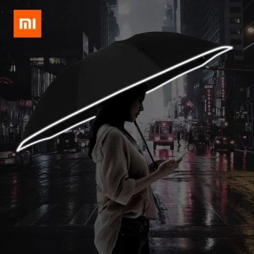 New Xiaomi Folding light-emitting LED reverse umbrella ten-bones three-folding automatic umbrella with battery