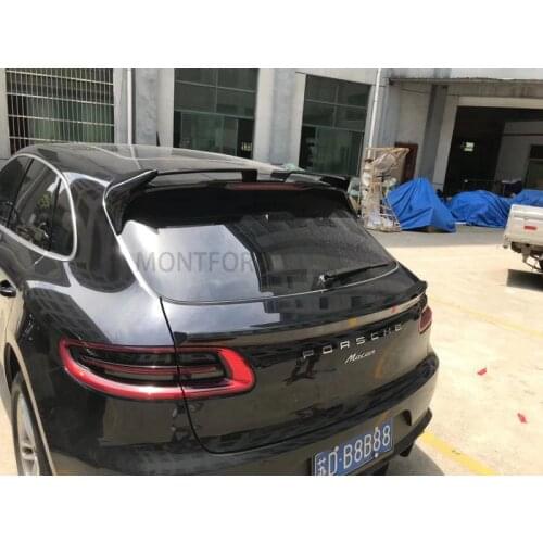 ABS Material Rear Roof Spoiler Boot Middle Wings for Porsche Macan Spoiler Trunk Trim Sticker Car Styling
