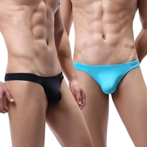 Sexy Mens Ice Silk Thongs And G Strings Jockstrap Gay T-back Men Underwear String Homme Tanga Hombre Underpants Man Nylon Homens