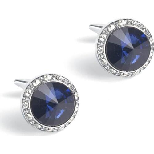 Mens Cufflinks 2020 New 3 Colors Available Round Marble Pattern Cuff Links High-end Luxury Business Mens Jewelry Gifts