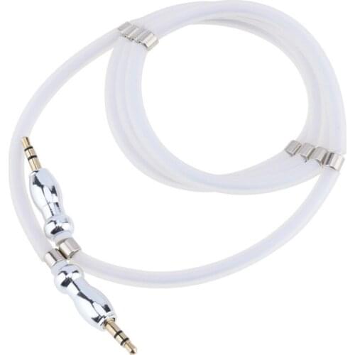 1m Magnetic Aux Cable 3.5mm to 3.5mm Jack Audio Line Male to Male Stereo AUX Cord for Phone Car Speaker Headphone