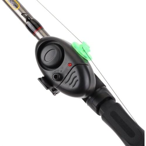 1pcs Electronic Bite Fishing Alarm LED Light Indicator Wireless Buffer Black Sound Alarm Carp Night Fishing Alarm