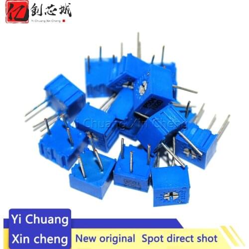 10PCS 3362P series resistance 101 201 501 102 202 502 103 Trimpo Trimmer Potentiometer 3362 500R 1K 2K 5K 10K 20K 50K 100K