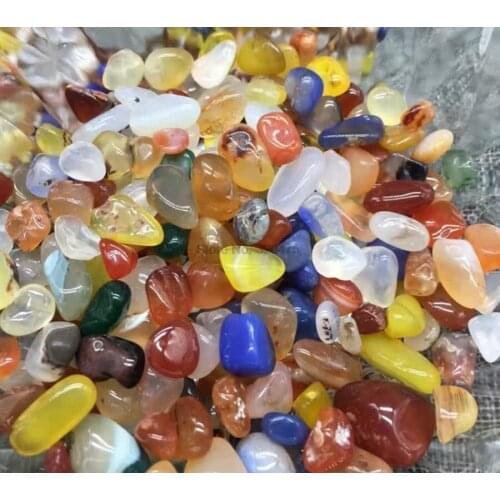 100bag Crystal Quartz Yellow Agate Tigers Eye Turquoise Red Agate Aventurine Lapis Lazuli for Art Craft Projects