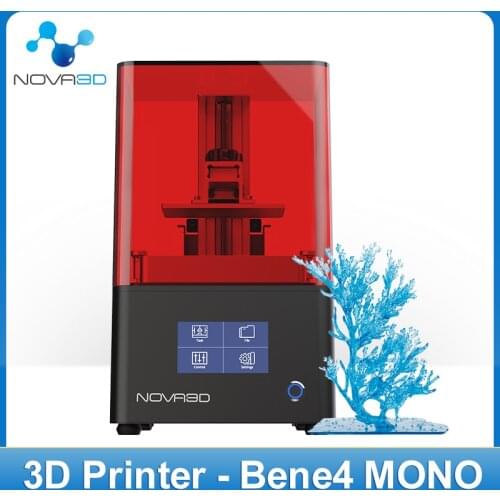 NOVA3D 3d Printer Bene4 MONO Screen UV Photocuring LCD DLP SLA 3d Printer Printing 2K Monochrome Screen Faster Print