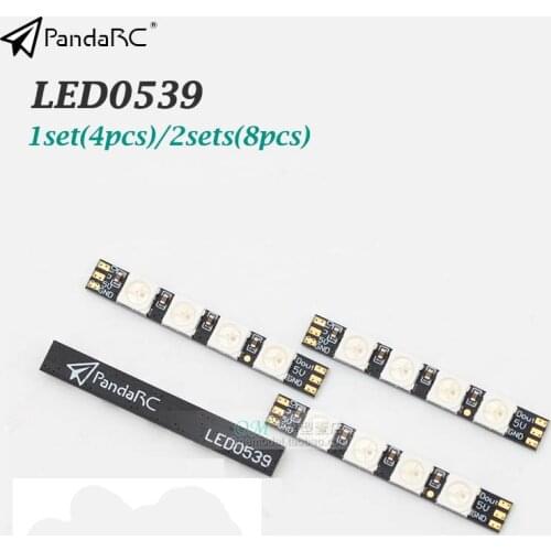 4pcs/set PandaRC LED0539 LED Strip /WS2812/5V/5*39*2.5MM RGB Programmable Highlight Band / F3 / F4 Flight Control
