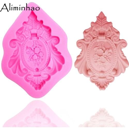 B0662 frame shape flower mould DIY Silicone Mold Sugarcraft dessert Candy Chocolate Fondant Cake Decorating Tools