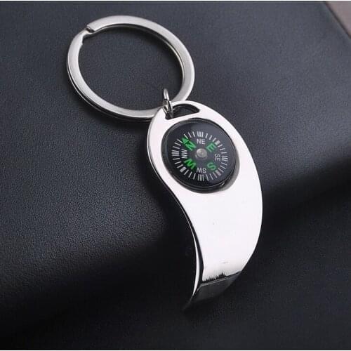 FREE SHIPPING BY DHL 200pcs/lot Wholesale Metal Zinc Alloy Compass Bottle Opener Key Chains Keyrings Custom LOGO