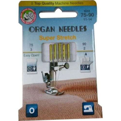 Household sewing machine needlesHAX1 130X705H top quality Knitted fabrics Organ Needles 1lot=5pcs
