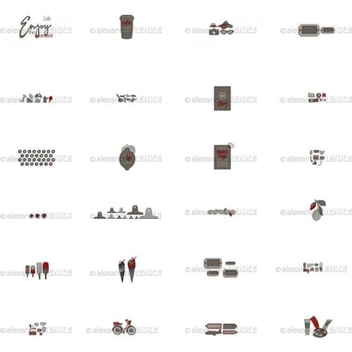 CH 2021 New Arrival Enjoy Metal cutting dies stencil Greeting Card Decoration DIY Scrapbooking Scrapbook Paper Photo Album