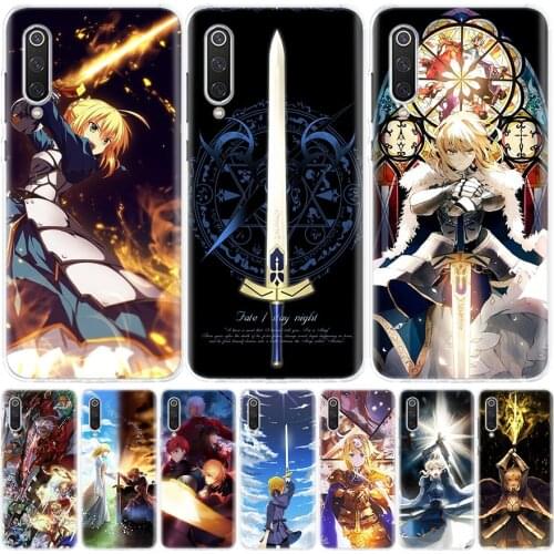 Fate Zero Stay Night Saber Silicon Phone Case For Xiaomi Redmi Note 10 9 8 9S 8T 7 6 5 6A 7A 8A 9A 9C Pro Customized Cover Coque