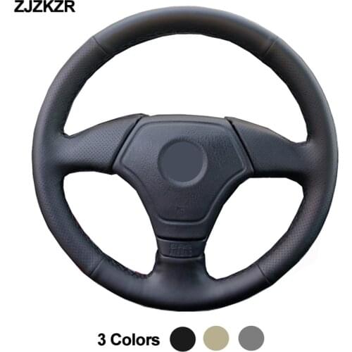 Car Auto Steering-Wheel Cover Wrap Volant For BMW E36 1995-2000 E46 1998-2000 E39 1995-1999 E3 1995-1997 Braid Funda Volante