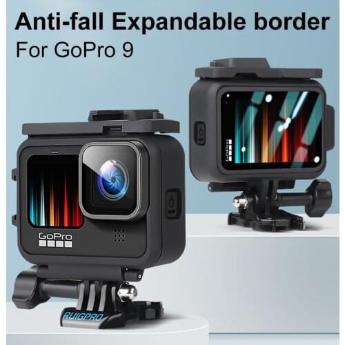 Frame Case For GoPro 9 Double Clod Shoe With Charging Port For GoPro Hero 9 Black Camera Accessories