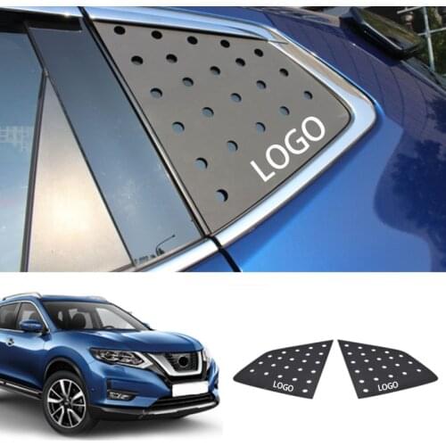 For Nissan X-trail T32 2014~2020 3D Stereo Car Window Modified Triangle Mesh Board Trims Sticker Car Accessories