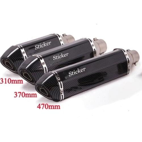 Motocross Motorcycle Exhaust Muffler For Ninja 400 Z900 Stainless Steel Motorbike Muffler Tail Pipe Slip On Modified With Tips