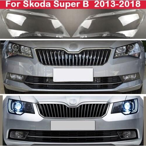 Headlamp Shell Car Headlight Cover Headlight Shell Transparent Lens Lampshade Headlamp Glass For Skoda Super B 2013-2018