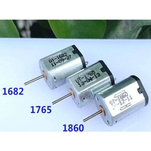 Micro N20 1860 1765 1682 DC Motor 3V-5V 3.7V 43800RPM High Speed Carbon Brush Electric 1mm Dia DIY RC Car Boat Airplane Aircraft