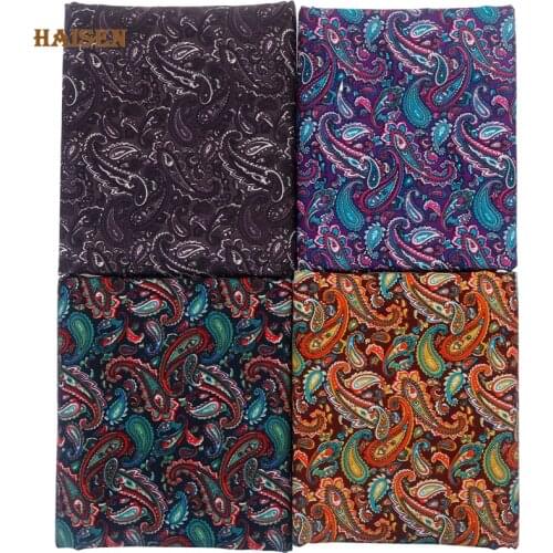 Poplin Cotton Fabric Cashew Floral Series Printed Plain Cloth,For DIY Sewing Quilting Woman&Girl Dress,SKirt,Material By Meter