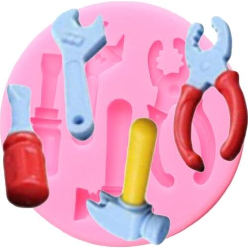Pliers Wrench Silicone Mold Cake Decorating Tools Construction Tools Fondant Molds Candy Polymer Clay Chocolate Gumpaste Moulds