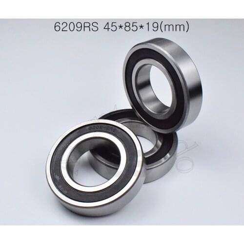 6209RS 45*85*19(mm) 1Piece bearings rubber sealing bearings 6209 6209RS CHROME STEEL DEEP GROOVE BEARING