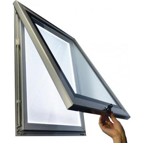 Custom Singles Weatherproof Lockable Outdoor Aluminum Frame Led Light Pockets (30x150cm)