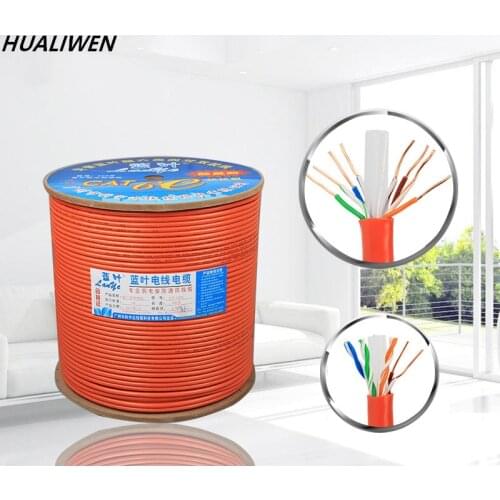 Super Category 6 Network Cable 8-core*0.58-core Gigabit Network Dedicated Cable Twisted Pair Network Cable