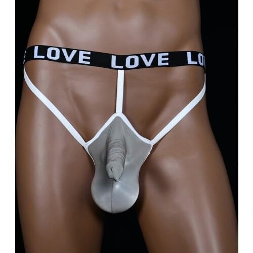 Open Bulge G-String Backless Jockstrap Underwear Briefs Mens Sissy Pouch Panties Buttocks Hollow Thong Sexy Lingerie Temptation