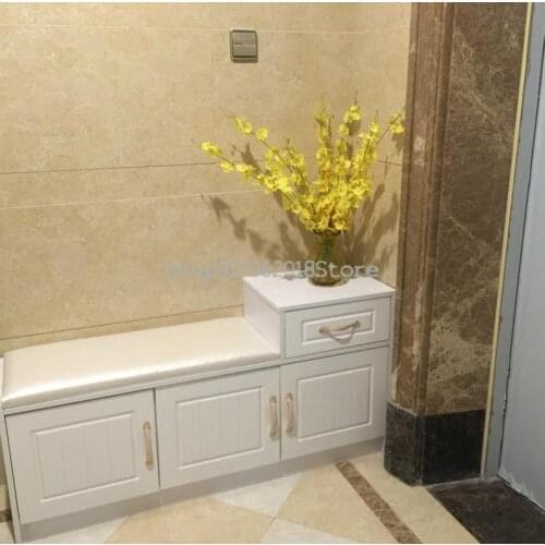 Doorstep Household Shoe Changing Stool European Style White Simple Storage Shoe Cabinet Doorstep Stool Shoe Cabinet Sofa Stool