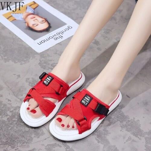 Slippers Womens New Style Outer Wear Fashion Flat Slippers Fashion All-match Personality Womens Shoes Comfortable Trend Hot