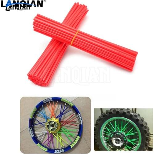 Universal Motocross SPOKE SKINS Wheel RIM SPOKE COVERS For HONDA 125 SUZUKI 250 YAMAHA 450 150 KAWASAKI 500 CR YZ RM KX CR