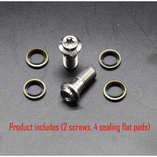 Screw Banjo Bolt Motorcycle Universal 2Pcs High quality M10*1.25 Brake Master Cylinder Oil Hose Tube Tubing Screws Bolts