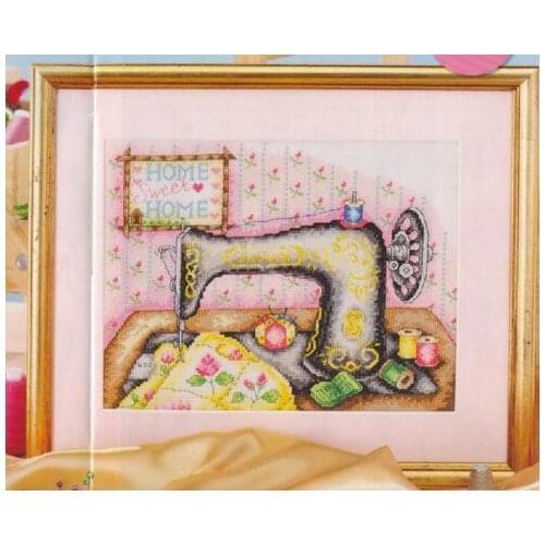 Fishxx Cross Stitch A1798[The sewing machine]cotton thread and cloth , water-soluble,100% accurate,11CT,embroidery